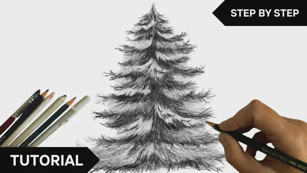<b>How To Draw A Christmas Tree</b> <br> <a href="https://youtu.be/k20YCUVDilY" target="_blank">👉watch me draw on youtube</a>