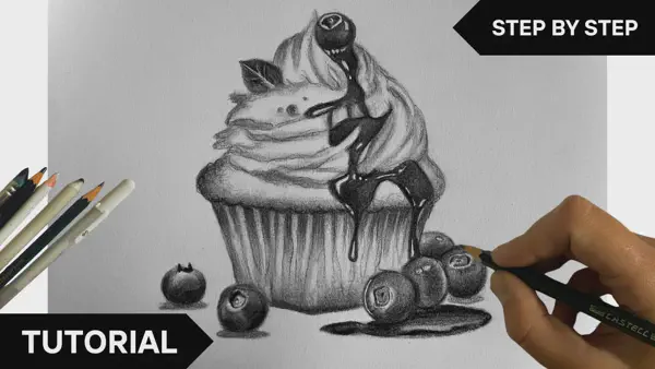<b>How to Draw a Cupcake</b> <br> <a href="https://youtu.be/vHXW-Sa7IkQ" target="_blank">👉watch me draw on youtube</a>